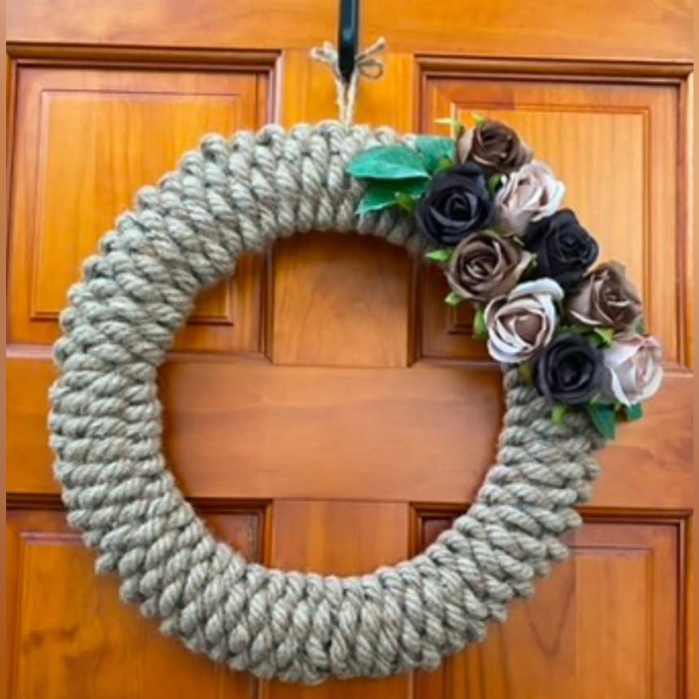 Rustic Farmhouse Handmade Wreath for Door or Wall Decor